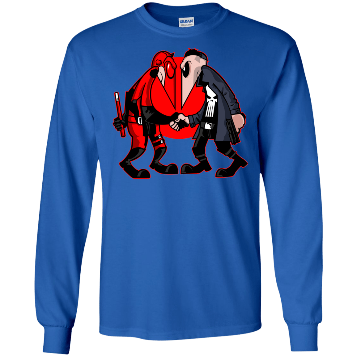 T-Shirts Royal / S Hero vs Antihero Men's Long Sleeve T-Shirt