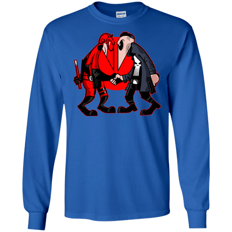 T-Shirts Royal / S Hero vs Antihero Men's Long Sleeve T-Shirt