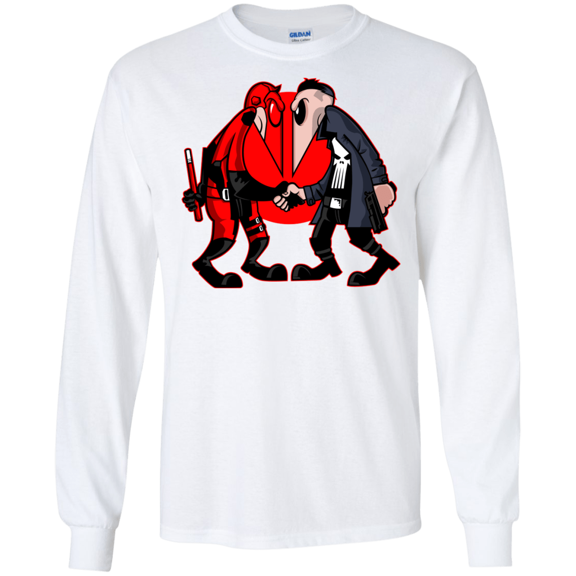 T-Shirts White / S Hero vs Antihero Men's Long Sleeve T-Shirt