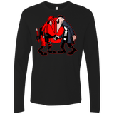 T-Shirts Black / S Hero vs Antihero Men's Premium Long Sleeve