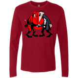 T-Shirts Cardinal / S Hero vs Antihero Men's Premium Long Sleeve