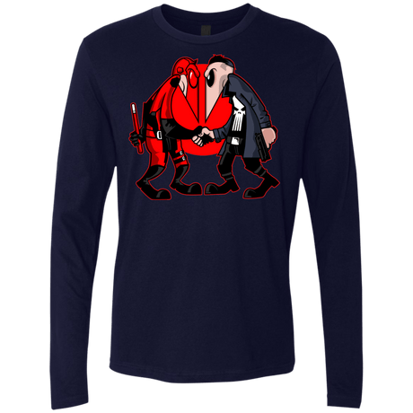 T-Shirts Midnight Navy / S Hero vs Antihero Men's Premium Long Sleeve