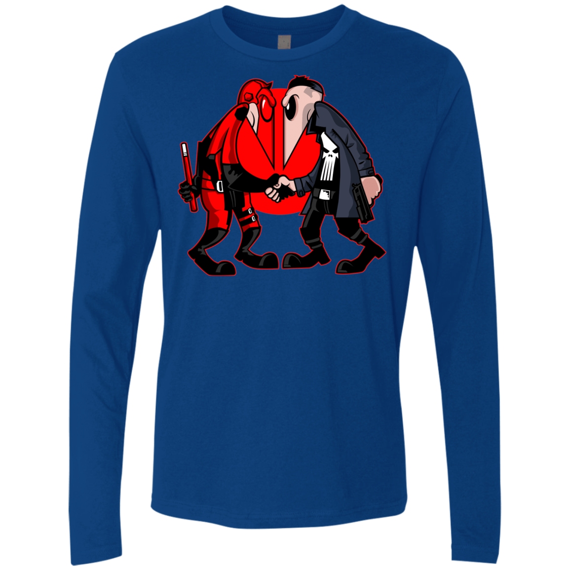 T-Shirts Royal / S Hero vs Antihero Men's Premium Long Sleeve