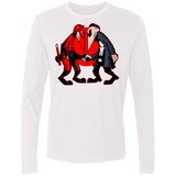 T-Shirts White / S Hero vs Antihero Men's Premium Long Sleeve