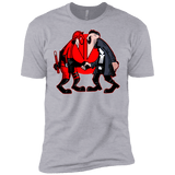 T-Shirts Heather Grey / X-Small Hero vs Antihero Men's Premium T-Shirt