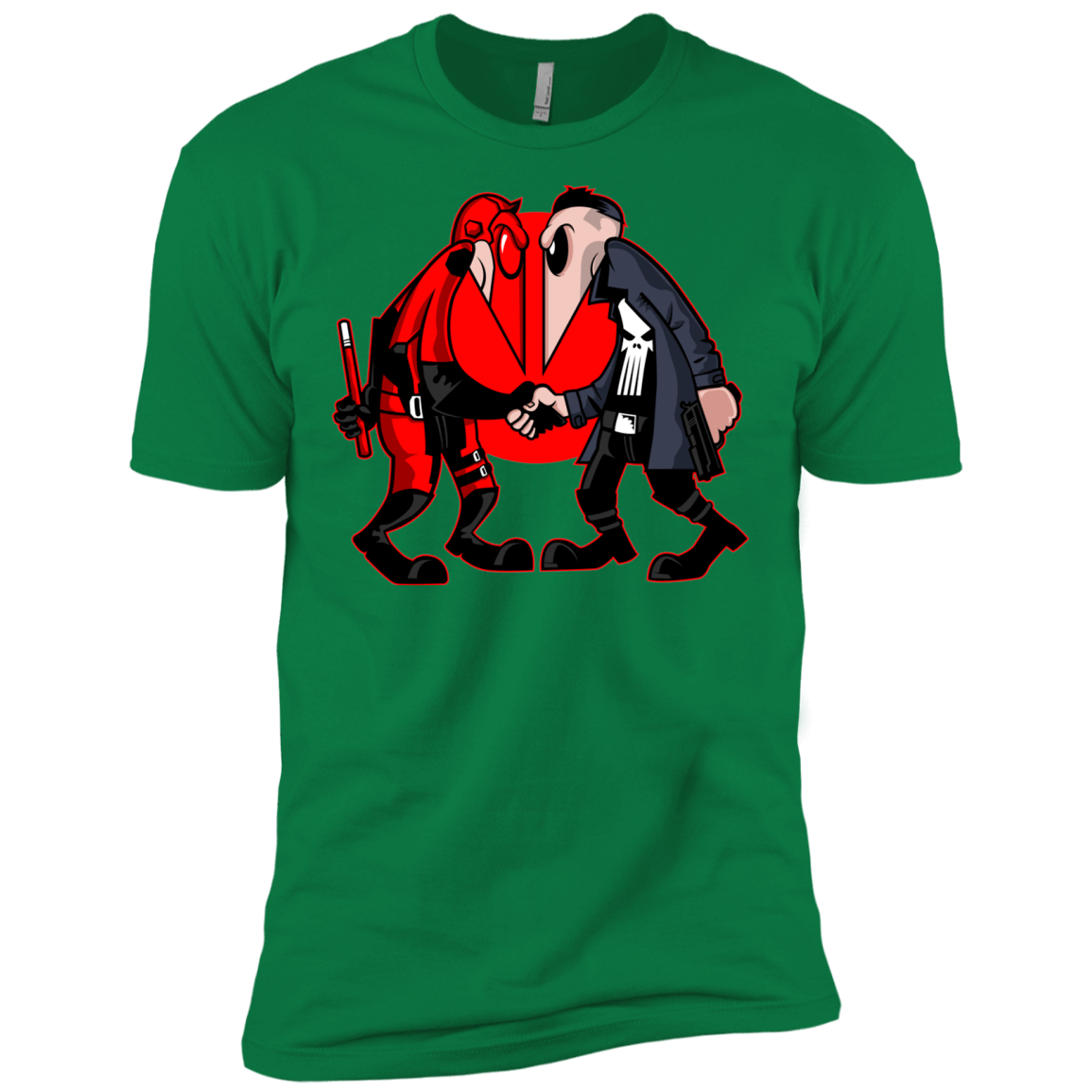 T-Shirts Kelly Green / X-Small Hero vs Antihero Men's Premium T-Shirt