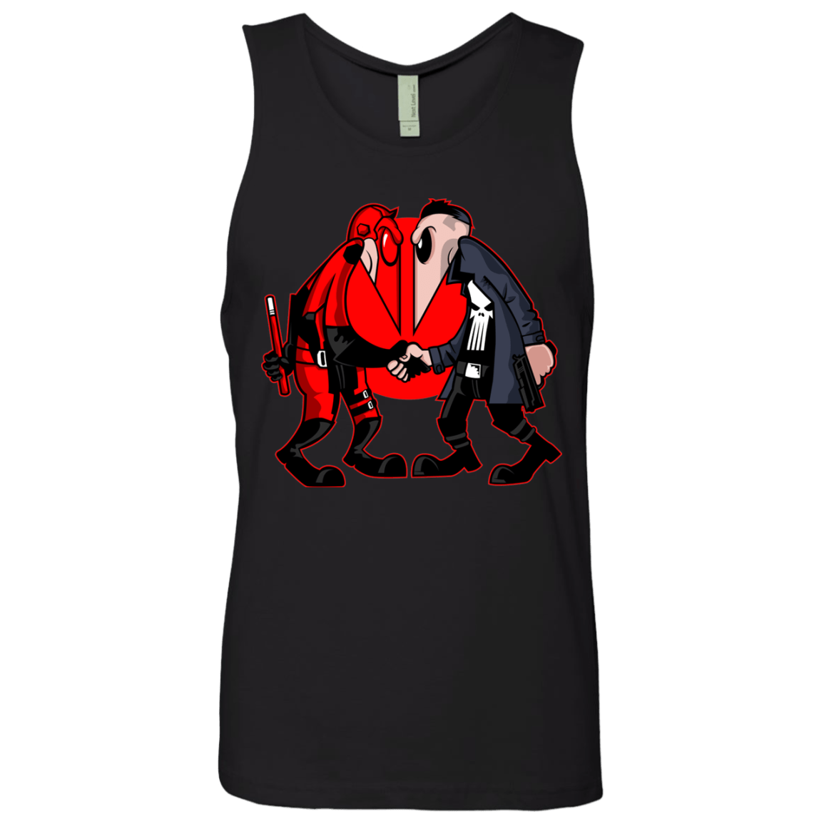 T-Shirts Black / S Hero vs Antihero Men's Premium Tank Top