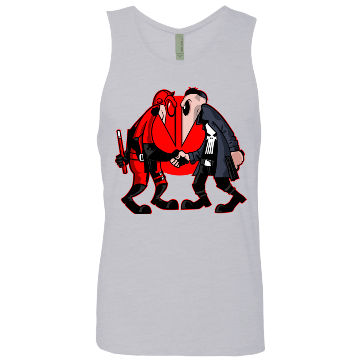 T-Shirts Heather Grey / S Hero vs Antihero Men's Premium Tank Top