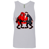 T-Shirts Heather Grey / S Hero vs Antihero Men's Premium Tank Top