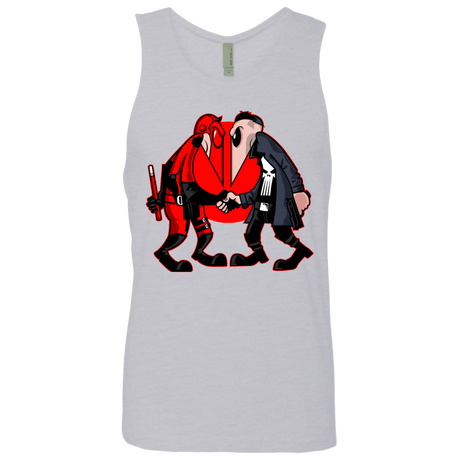 T-Shirts Heather Grey / S Hero vs Antihero Men's Premium Tank Top