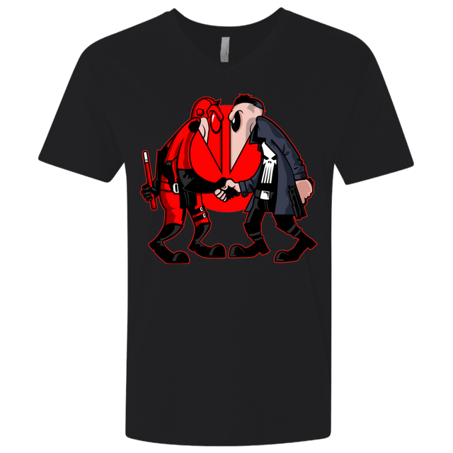 T-Shirts Black / X-Small Hero vs Antihero Men's Premium V-Neck