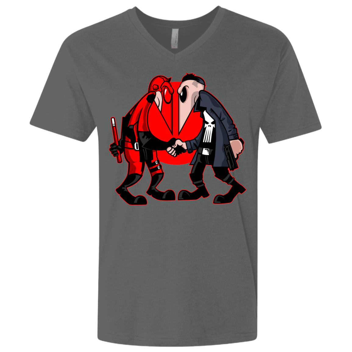 T-Shirts Heavy Metal / X-Small Hero vs Antihero Men's Premium V-Neck