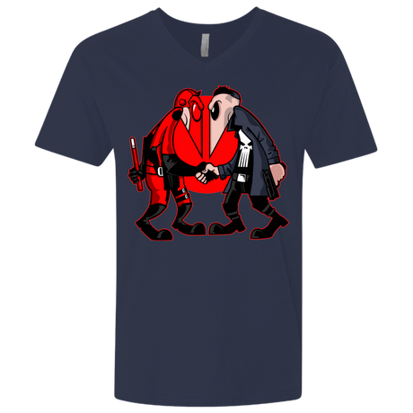 T-Shirts Midnight Navy / X-Small Hero vs Antihero Men's Premium V-Neck