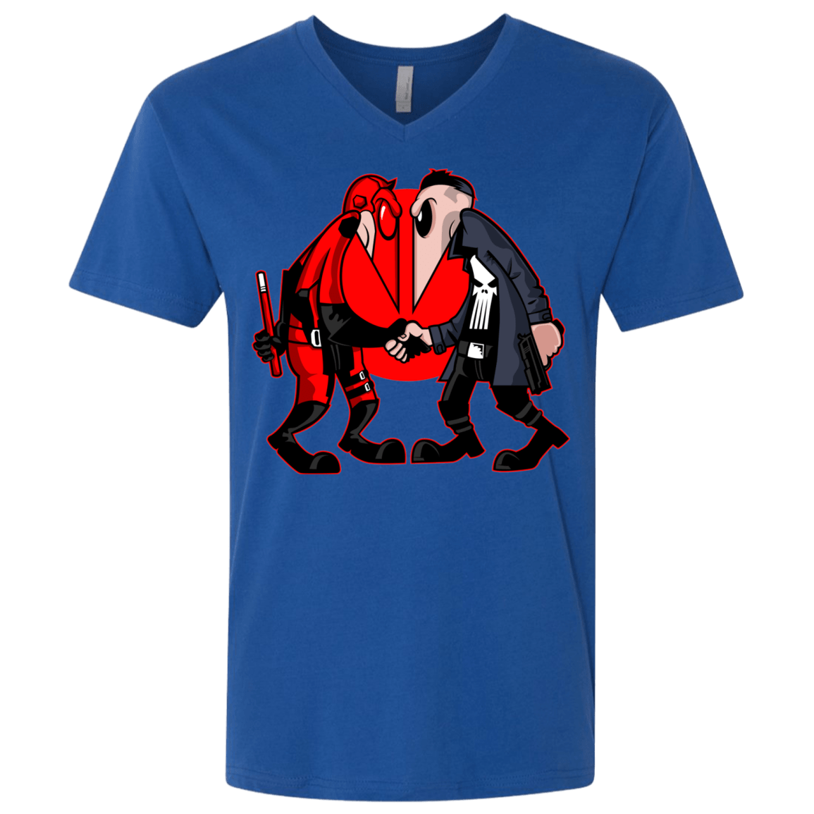 T-Shirts Royal / X-Small Hero vs Antihero Men's Premium V-Neck
