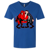 T-Shirts Royal / X-Small Hero vs Antihero Men's Premium V-Neck