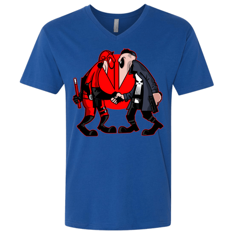 T-Shirts Royal / X-Small Hero vs Antihero Men's Premium V-Neck