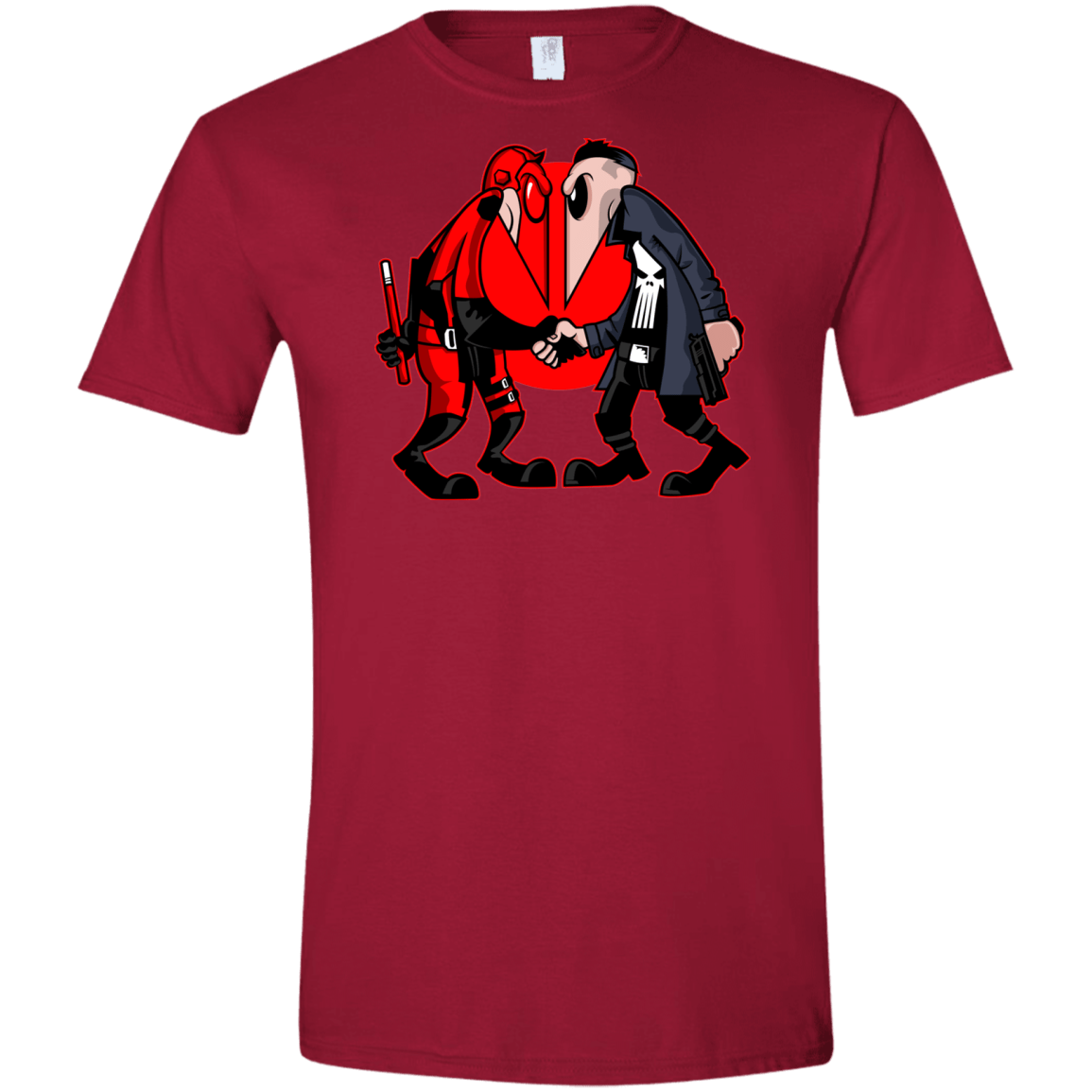 T-Shirts Cardinal Red / S Hero vs Antihero Men's Semi-Fitted Softstyle