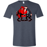 T-Shirts Heather Navy / S Hero vs Antihero Men's Semi-Fitted Softstyle