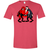 T-Shirts Heather Red / S Hero vs Antihero Men's Semi-Fitted Softstyle