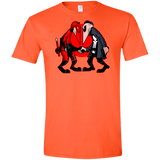 T-Shirts Orange / S Hero vs Antihero Men's Semi-Fitted Softstyle