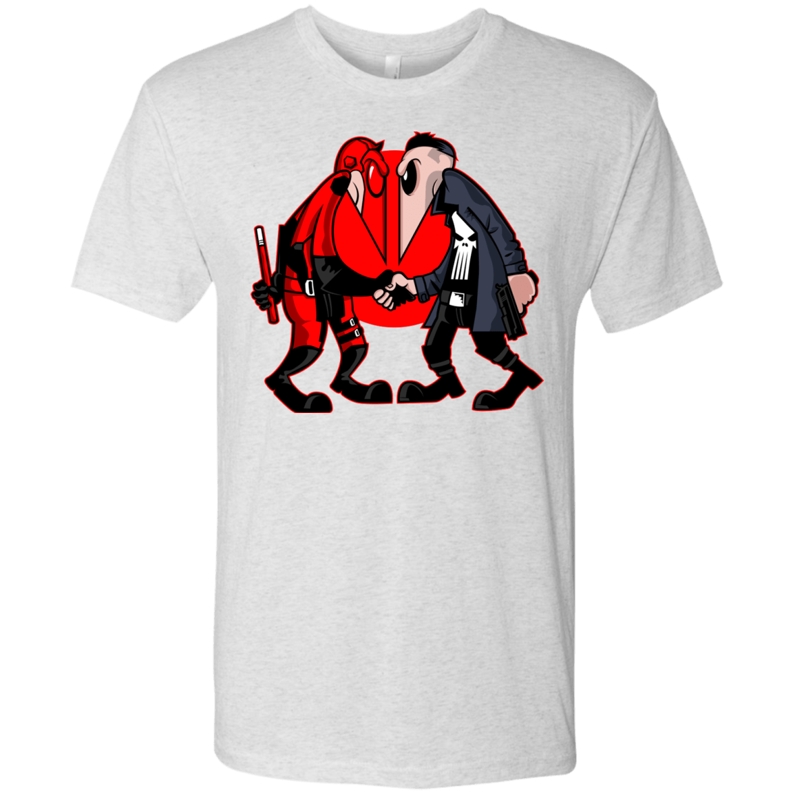 T-Shirts Heather White / S Hero vs Antihero Men's Triblend T-Shirt