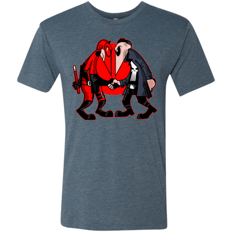 T-Shirts Indigo / S Hero vs Antihero Men's Triblend T-Shirt