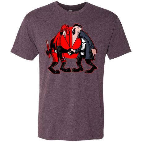 T-Shirts Vintage Purple / S Hero vs Antihero Men's Triblend T-Shirt