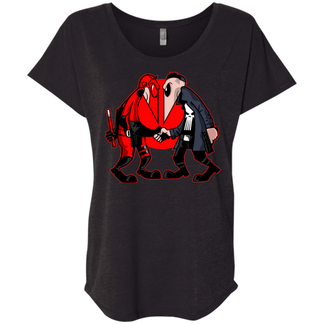 T-Shirts Vintage Black / X-Small Hero vs Antihero Triblend Dolman Sleeve