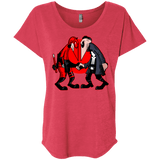 T-Shirts Vintage Red / X-Small Hero vs Antihero Triblend Dolman Sleeve