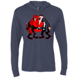 T-Shirts Vintage Navy / X-Small Hero vs Antihero Triblend Long Sleeve Hoodie Tee