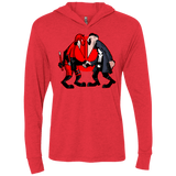 T-Shirts Vintage Red / X-Small Hero vs Antihero Triblend Long Sleeve Hoodie Tee