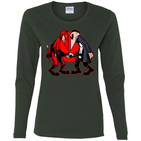 T-Shirts Forest / S Hero vs Antihero Women's Long Sleeve T-Shirt