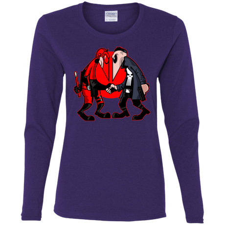 T-Shirts Purple / S Hero vs Antihero Women's Long Sleeve T-Shirt