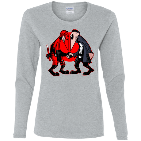 T-Shirts Sport Grey / S Hero vs Antihero Women's Long Sleeve T-Shirt