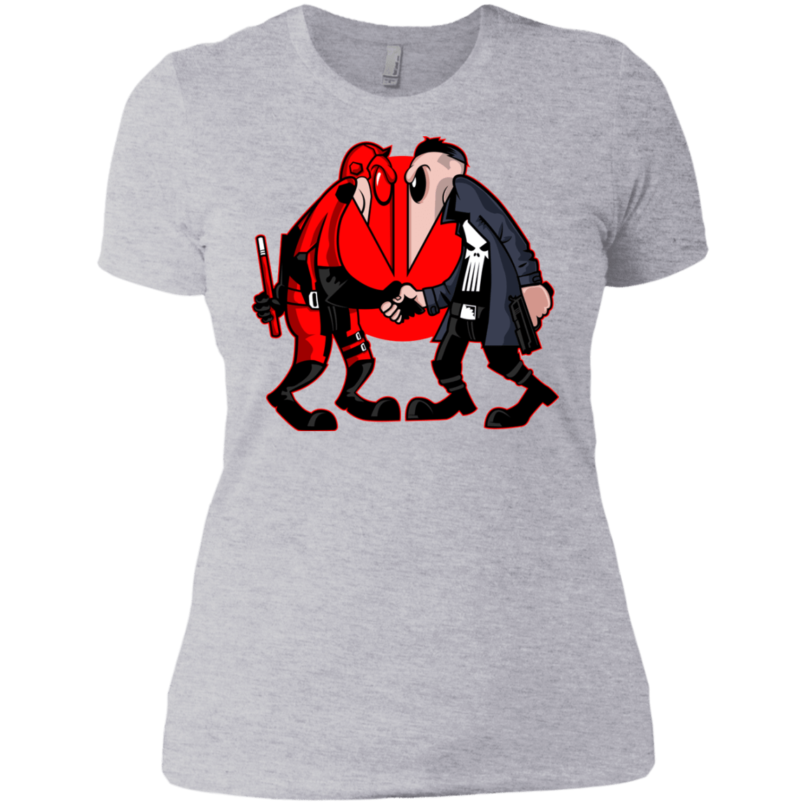 T-Shirts Heather Grey / X-Small Hero vs Antihero Women's Premium T-Shirt