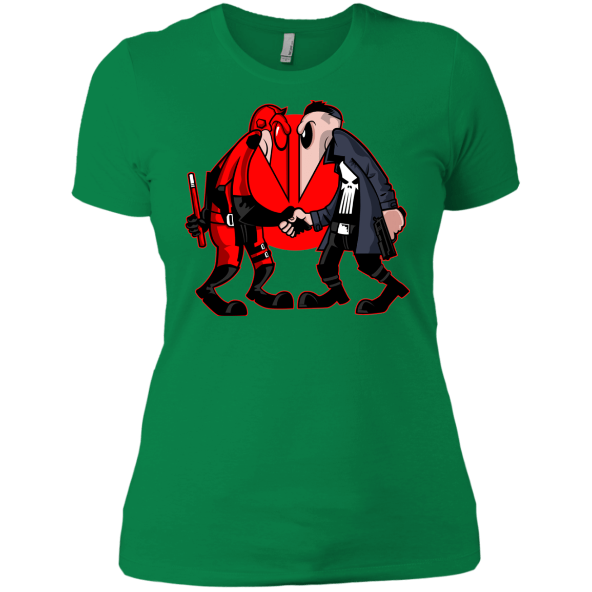 T-Shirts Kelly Green / X-Small Hero vs Antihero Women's Premium T-Shirt