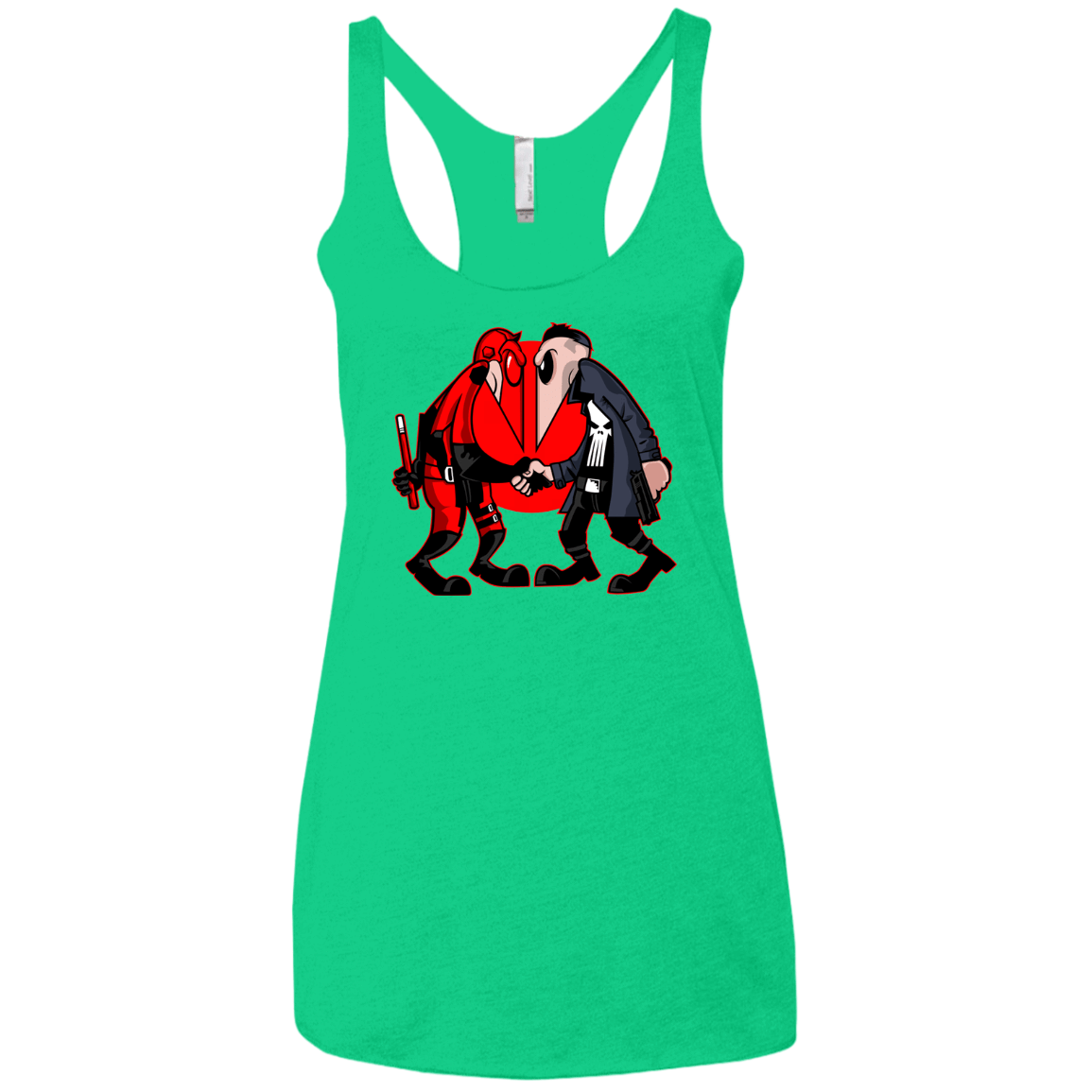 T-Shirts Envy / X-Small Hero vs Antihero Women's Triblend Racerback Tank