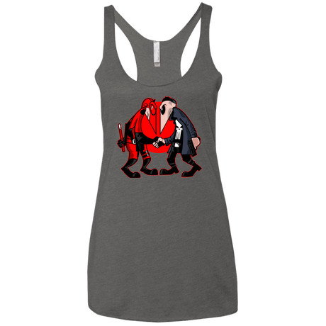 T-Shirts Premium Heather / X-Small Hero vs Antihero Women's Triblend Racerback Tank