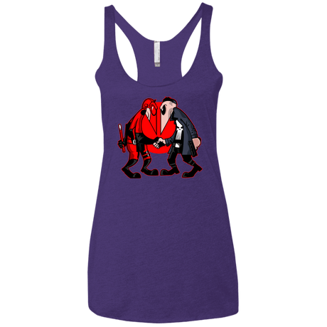 T-Shirts Purple Rush / X-Small Hero vs Antihero Women's Triblend Racerback Tank