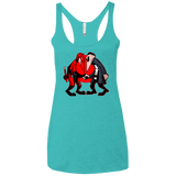 T-Shirts Tahiti Blue / X-Small Hero vs Antihero Women's Triblend Racerback Tank