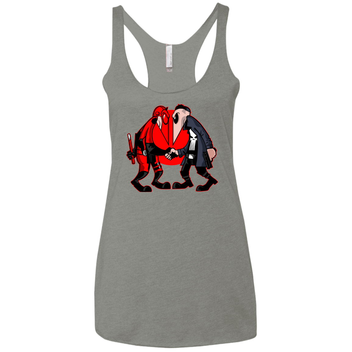 T-Shirts Venetian Grey / X-Small Hero vs Antihero Women's Triblend Racerback Tank