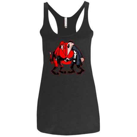 T-Shirts Vintage Black / X-Small Hero vs Antihero Women's Triblend Racerback Tank