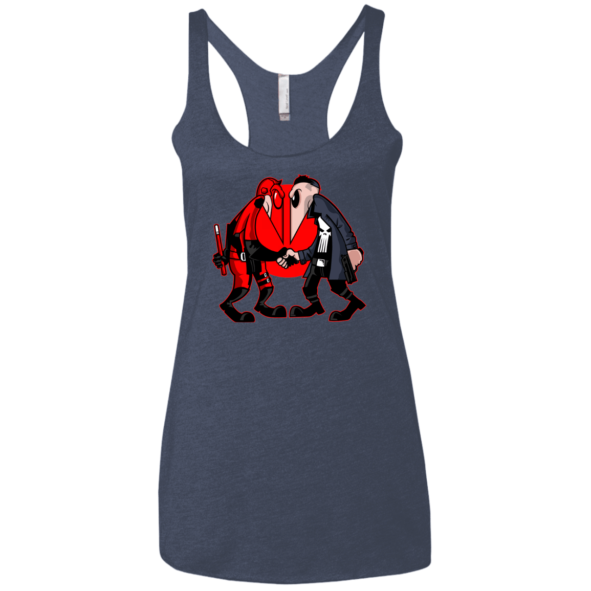 T-Shirts Vintage Navy / X-Small Hero vs Antihero Women's Triblend Racerback Tank