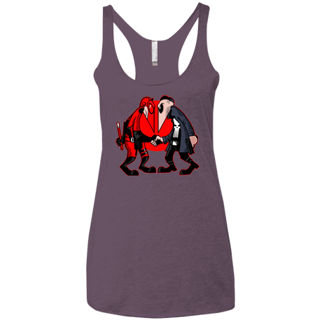 T-Shirts Vintage Purple / X-Small Hero vs Antihero Women's Triblend Racerback Tank