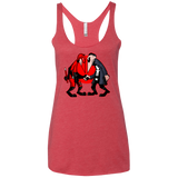 T-Shirts Vintage Red / X-Small Hero vs Antihero Women's Triblend Racerback Tank
