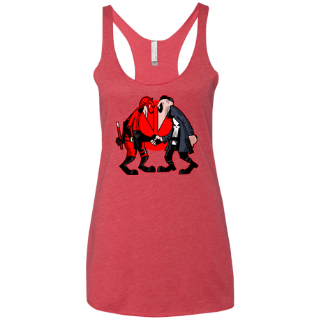 T-Shirts Vintage Red / X-Small Hero vs Antihero Women's Triblend Racerback Tank
