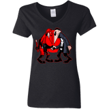 T-Shirts Black / S Hero vs Antihero Women's V-Neck T-Shirt