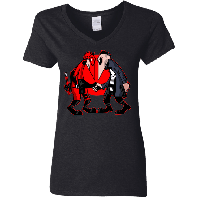 T-Shirts Black / S Hero vs Antihero Women's V-Neck T-Shirt