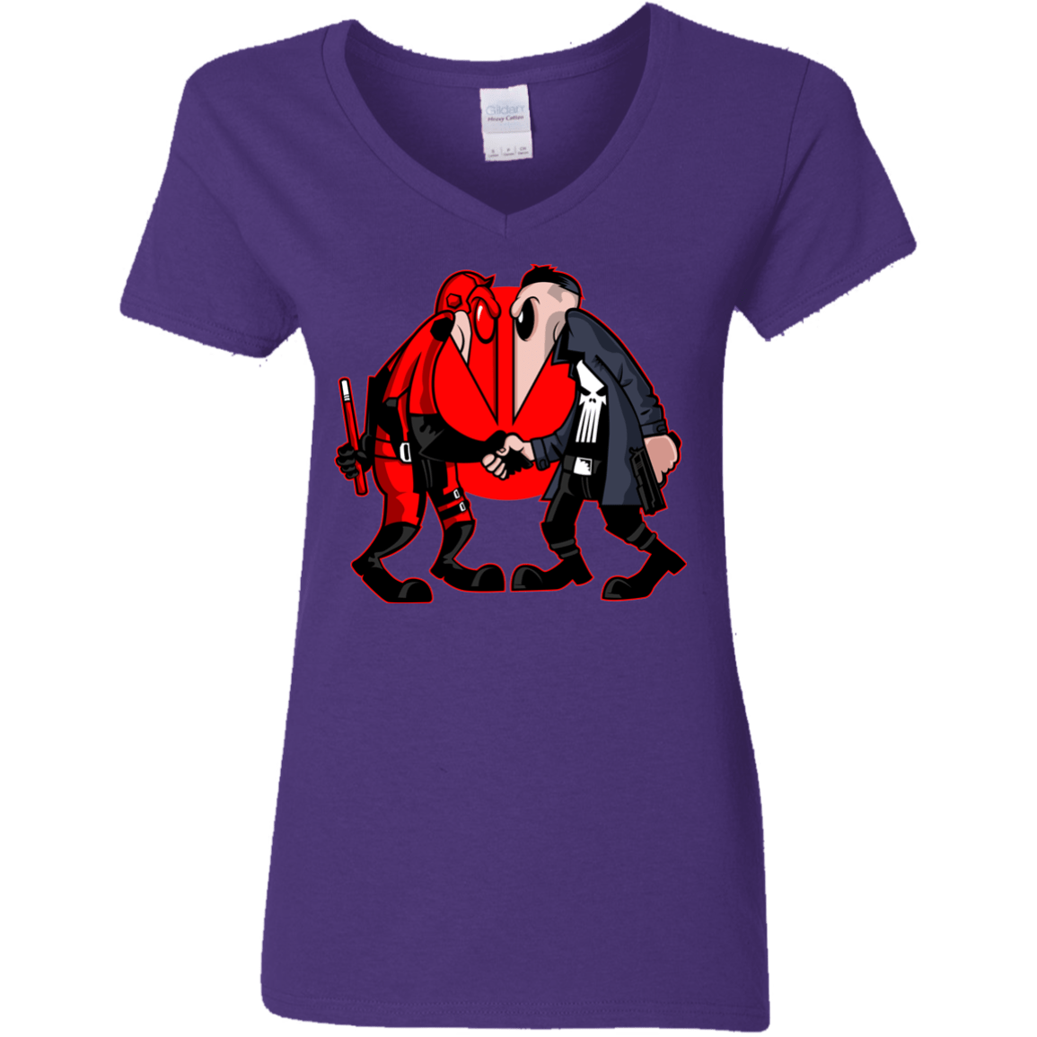 T-Shirts Purple / S Hero vs Antihero Women's V-Neck T-Shirt