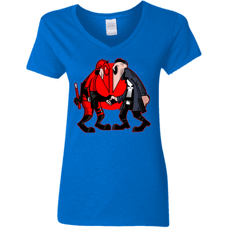 T-Shirts Royal / S Hero vs Antihero Women's V-Neck T-Shirt